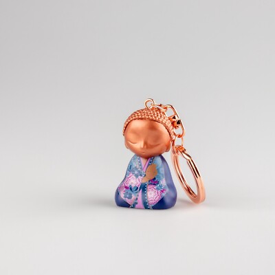 Schlüsselanhänger Buddha 4,5cm Little Buddha - ''Möge dein Herz Gutes tun, wieder und