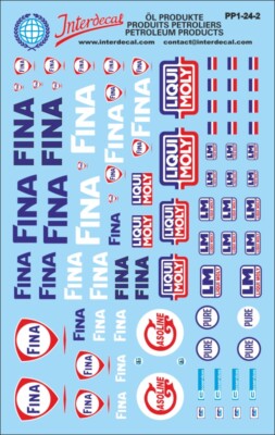 10 Décalcomanies Produits Pétroliers ELF 1/64 - INTERDECAL 100x65mm, Papier, Neufes
