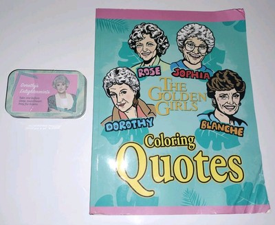 NEW The Golden Girls Mints TV DOROTHY'S ENLIGHTENMINTS Tin +Coloring Quotes Book