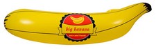 gelbe aufblasbare Banane 70cm Badespa&szlig; Strandparty Dekoration Sommer