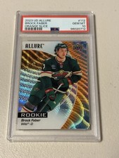 2023-24 Upper Deck Allure Orange Slice Rookie Brock Faber RC PSA 10 Gem Mint