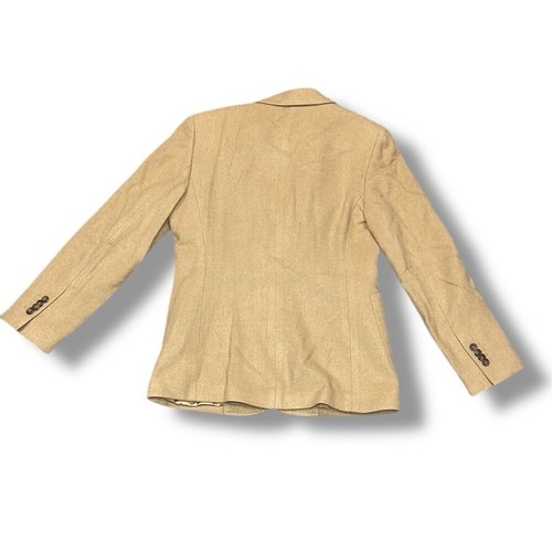 '346' Brooks Brothers Vintage Women's Genuine Camel Hair Italian Blazer Jacket 6 - Picture 6 of 7
