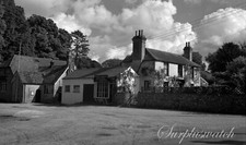 Altes B/W Foto Negativ Droxford National Provincial Bank 1948 + Copyright M156