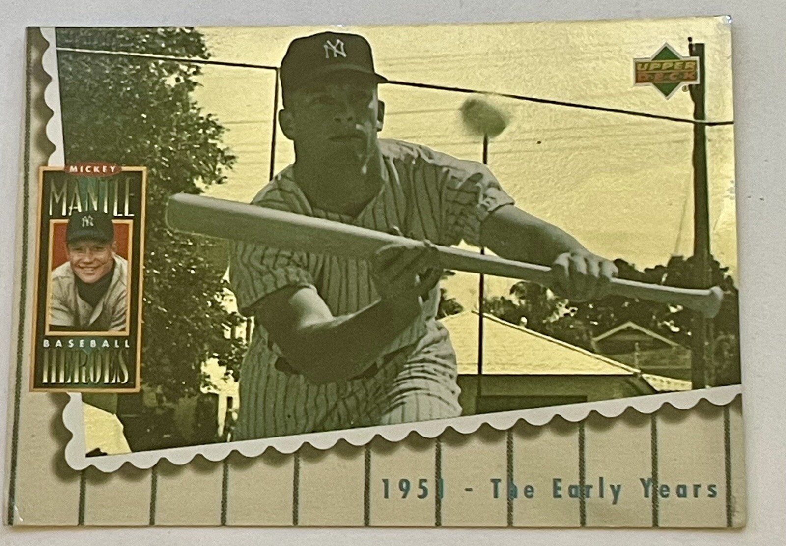 Mickey Mantle 1994 Upper Deck Baseball Heroes 1951 The Early Years #64 of 72  L3