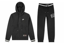 Nike Air Genuine Fleece Tracksuit Loose Hoody  Pants Black Various Sizes