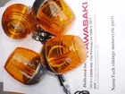 KAWASAKI H1 W1 W2 F4 F3 A1 (G)TURN SIGNAL SET NICE NEW 23040-020