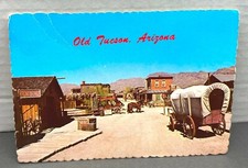 Old Tucson Arizona Main Street Souvenir Posted Postcard USA Stagecoach