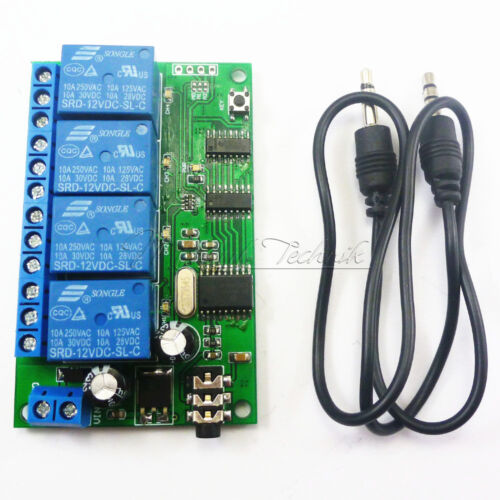 12V 4-CH AD22B04 MT8870 DTMF Tone Signal Decoder Relay Phone Remote Control PLC - Picture 1 of 8