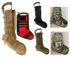 Military Tactical Christmas Stocking Storage Bag Hanging Sock with Molle Gear