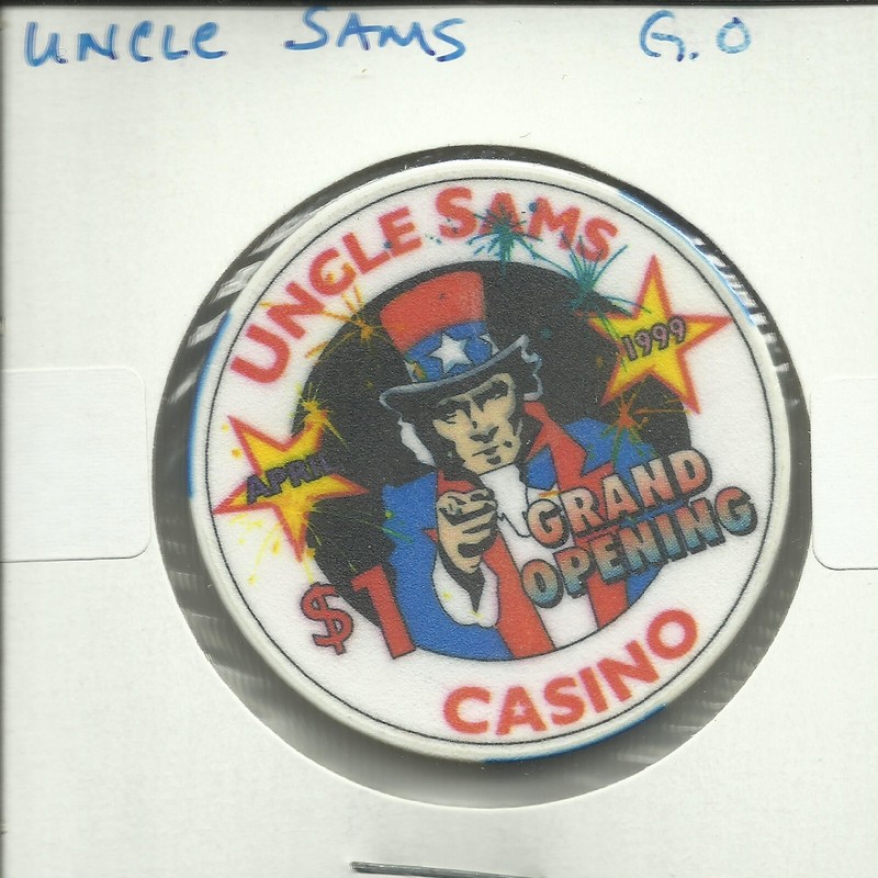 RARE $1 UNCLE SAMS GRAND OPENING CHIP- CRIPPLE CREEK, CO