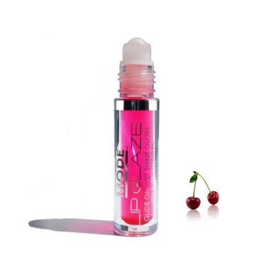 MODE Lip Glaze Cherry Flavored Lip Gloss Roll On Sheer Wet Shine Yummy Flavor  
