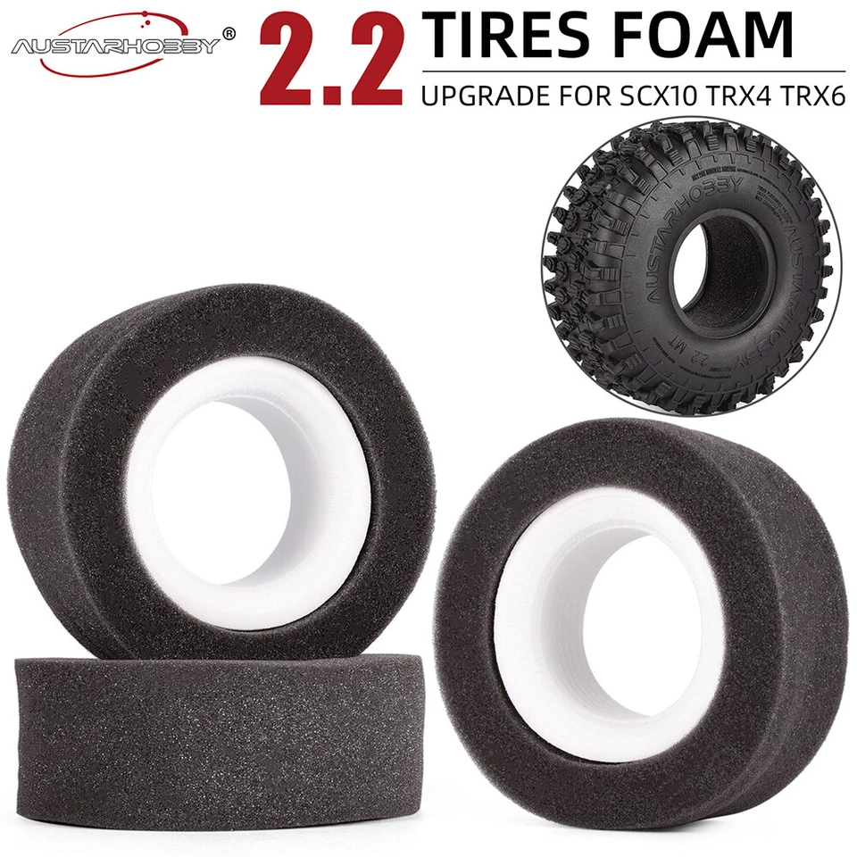 RC Reifen Foam Tyre für Axial SCX10 90046 Traxxas TRX4 TRX6 1/10 RC Crawler Car - Bild 2 von 4