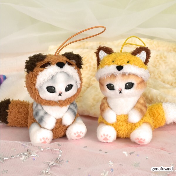 Mofusand Fox nyanpantsu animal costume Plush doll mascot 10cm 2023