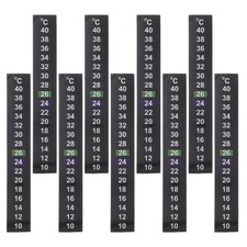 9 Pcs Aquarium Thermometer Strip Sticker for Small Fish Strips Temperature
