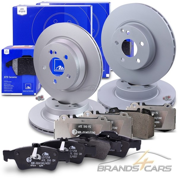 Ate Bremsscheiben +Ceramic BelÄGe Vorne+Hinten FÜR Mercedes E-KLASSE S211 Cls-image