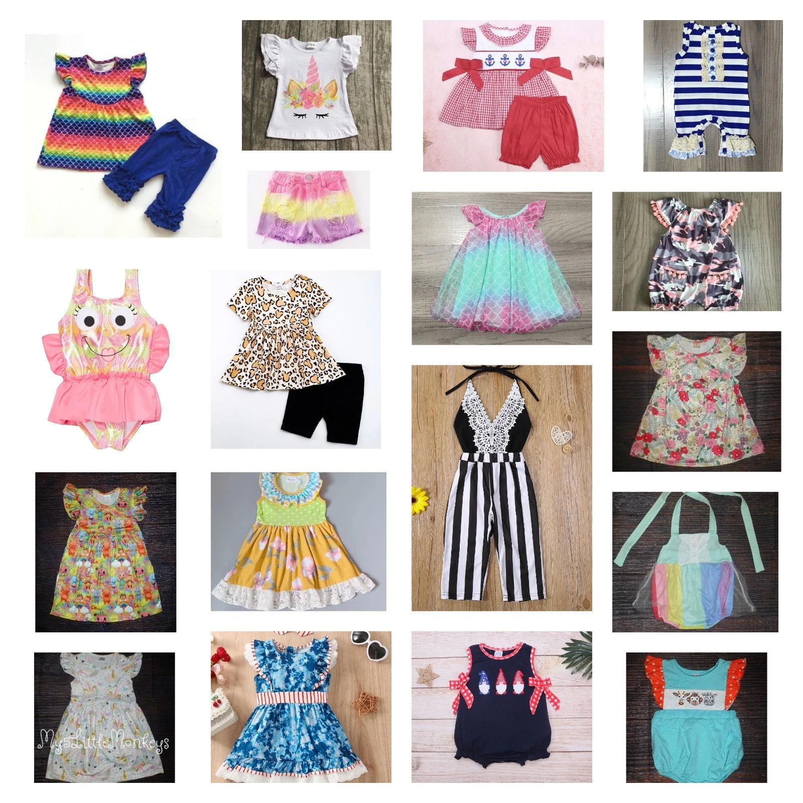 NEW Baby Toddler Girls Spring Summer Clothes Lot 18-24 M 2T Boutique Wholesale