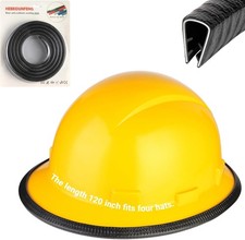 Length 3m/120 Inch Full Brim Hardhat Guard Fits Four Hats, Strengthen Helmet Bri