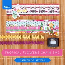 Creative Memories Tropical Flowers Chain Border Maker Cartridge