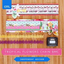Creative Memories Tropical Flowers Chain Border Maker Cartridge