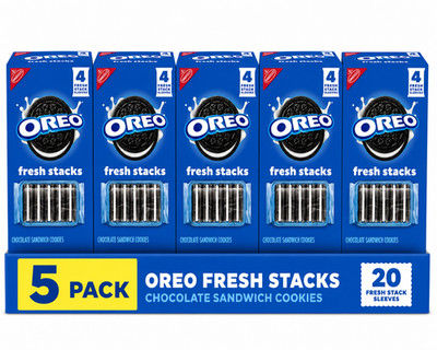 ( 5 pack ) OREO Fresh Stacks Chocolate Sandwich Cookies 8.05 oz 4 Multi Snack