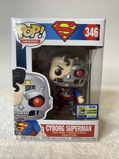 Funko DC Super Heroes CYBORG SUPERMAN #346 SDCC 2020 Official Con Sticker +P/P
