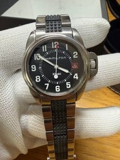 Hamilton Khaki Action Men's Quartz Chronograph Watch Black Dial 34mm New Battery