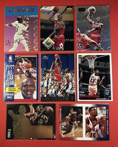 Lot of 8 Michael Jordan Basketball Cards - Upper Deck, Fleer All-Star & More!