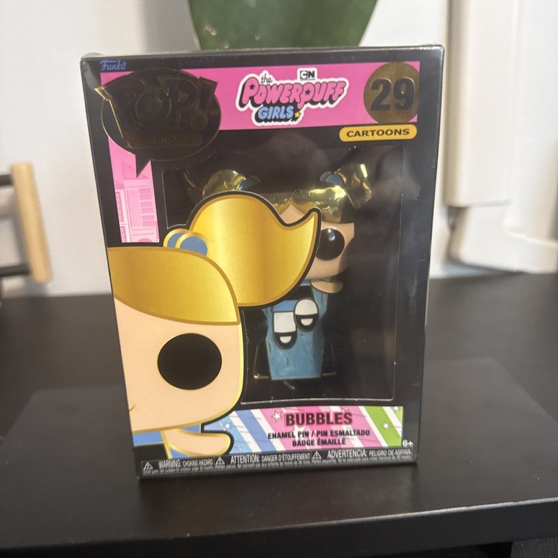 Funko Pop! Pin: Cartoons - Power Puff Girls, Bubbles