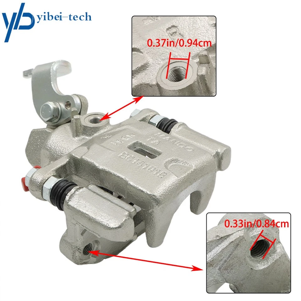 Par de pinzas de freno para Hyundai Tiburon 2004-2008 Kia Spectra 2005-2009 con soporte Foto 2 de 4
