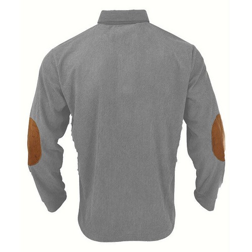 Men's Long Sleeve Lapel Shirt Hoodie T-shirt Base Pullover Hoodie Sweatshirt Top - Picture 16 of 29