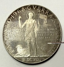 Moneta 3 Scudi 1968 Malta 🇲🇹 Saggio BE FAO Argento REF84495