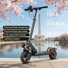 500W Dual Motor Electric Scooter Adult 48V 15AH Folding Fast 32MPH Escooter