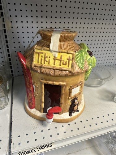 Tiki Hut Ceramic Beverage Dispenser