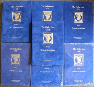 Greece "The Large Hermes Heads" Luxury Auction Catalogs 1 7 Complete D. Feldman