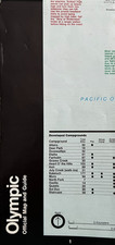 Vintage 1994 OLYMPIC NP - WA NATIONAL PARK SERVICE UNIGRID BROCHURE/MAP