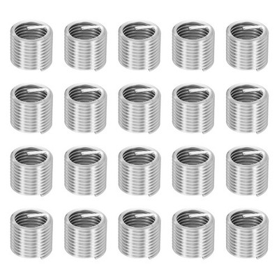 20pcs Wire Thread Inserts M16 x 2 x 1.5D Metric Helical Threaded Sleeve