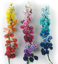 35 Color with 100 Pcs Tiny Artificial Roses Mixed Assorted Shade Thirty-Five Col