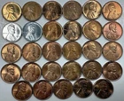 BU Lincoln Wheat Cent 29-Coin Lot Collection 1940 PDS thru 1957 PD Pennies