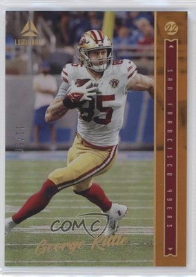 2022 Panini Luminance Orange 11/50 George Kittle #64 0pe3