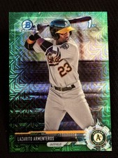 2017 Bowman Chrome 1st GREEN MOJO REFRACTOR ROOKIE Lazarito Armenteros 44/99