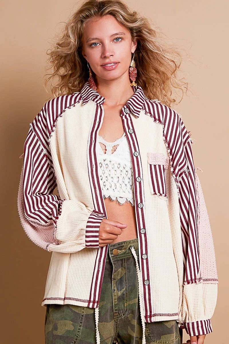 OFF WHITE POL Abbigliamento Giacca Donna Maglia Termica Testurizzata Bottoni Frontali Oversize Small!