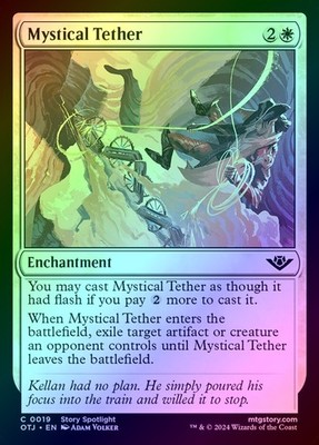 Mystical Tether Foil (019) Outlaws of Thunder Junction OTJ MTG Magic