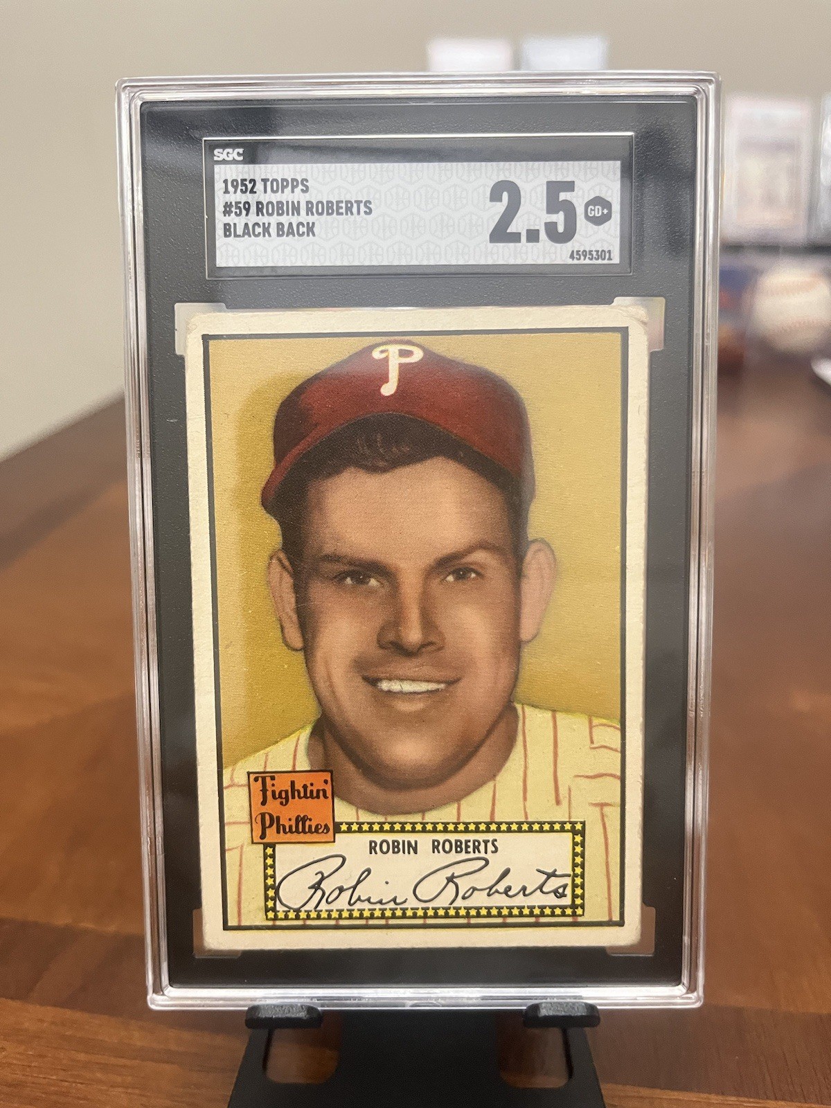 1952 Topps - Robin Roberts #59 Black Back SGC 2.5