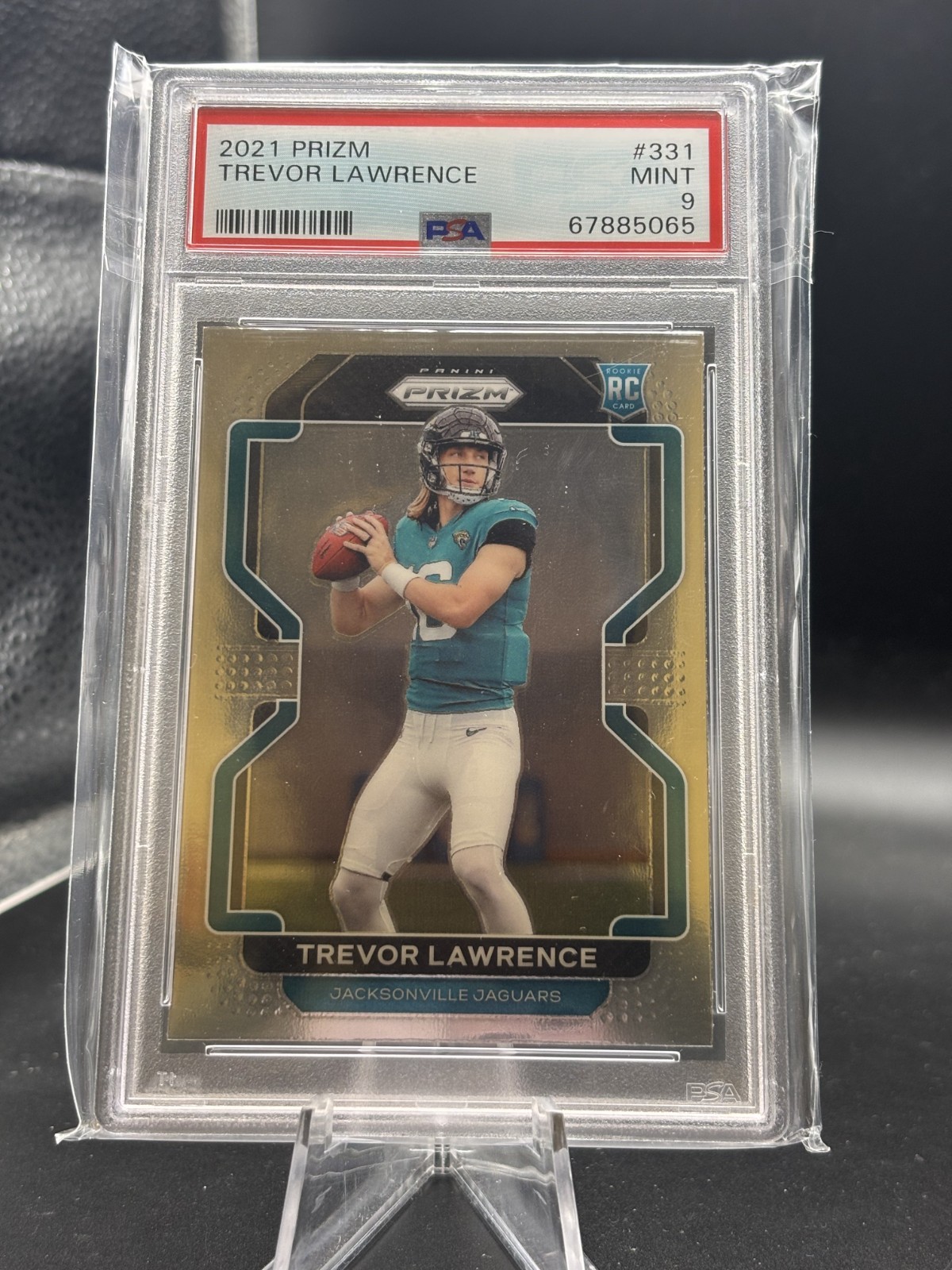 2021 Panini Prizm - Rookie Trevor Lawrence #331 Silver Prizm (RC) PSA 9 MINT
