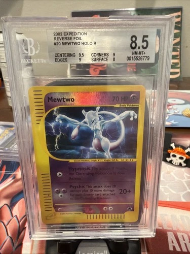 2002 Expedition Mewtwo Rev. Holo R. 20/165 BGS 8.5