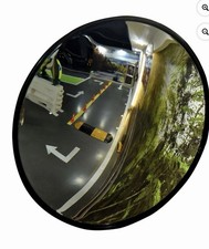 24" Black Wall Mounted Convex Mirror Wide Angle,Wall Mounted Security Mirror