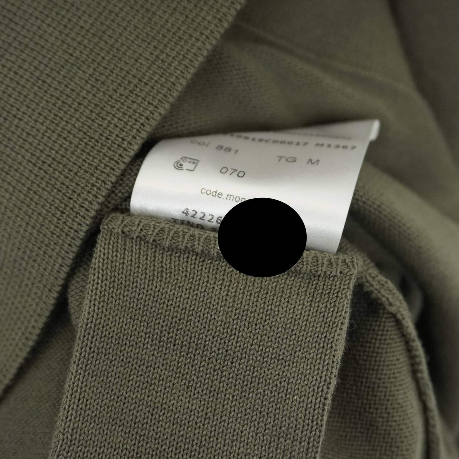 Moncler Khaki Green Pocket Knit Sweatshirt RRP £500 image 7