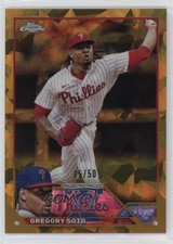 2023 Topps Chrome Update Sapphire Edition Gold 25/50 Gregory Soto #USCS252 15rq