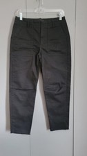 Banana Republic Black Classic Fit Utility Pants Size Petite 4 Buttoned Pockets