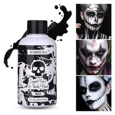 BOBISUKA Black Face Body Paint Liquid Texture 4.4 Fl Oz Pack of 1 ,